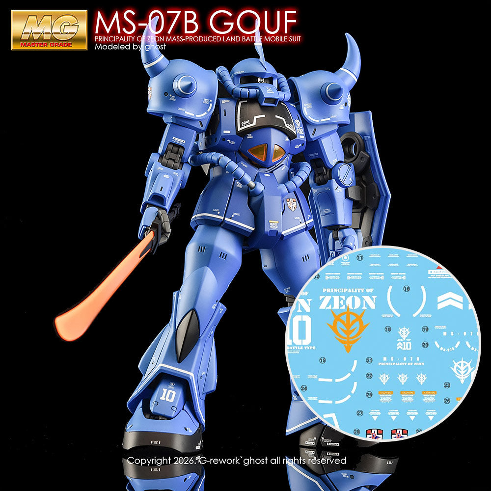 G-REWORK Decal M120 MG Gouf Ver 2.0
