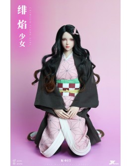 JKTOYS K-017 1/6 Scale Crimson flame Girl Nezuko Cosplay Version