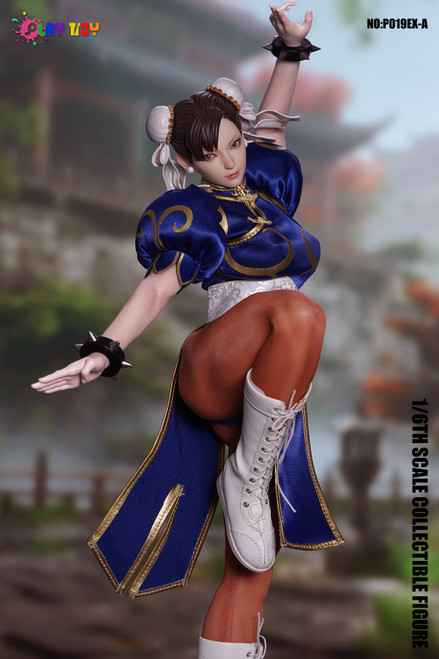 Play Toy (P019EX-A) 1/6 Fighting Goddess Figure (Blue Version)