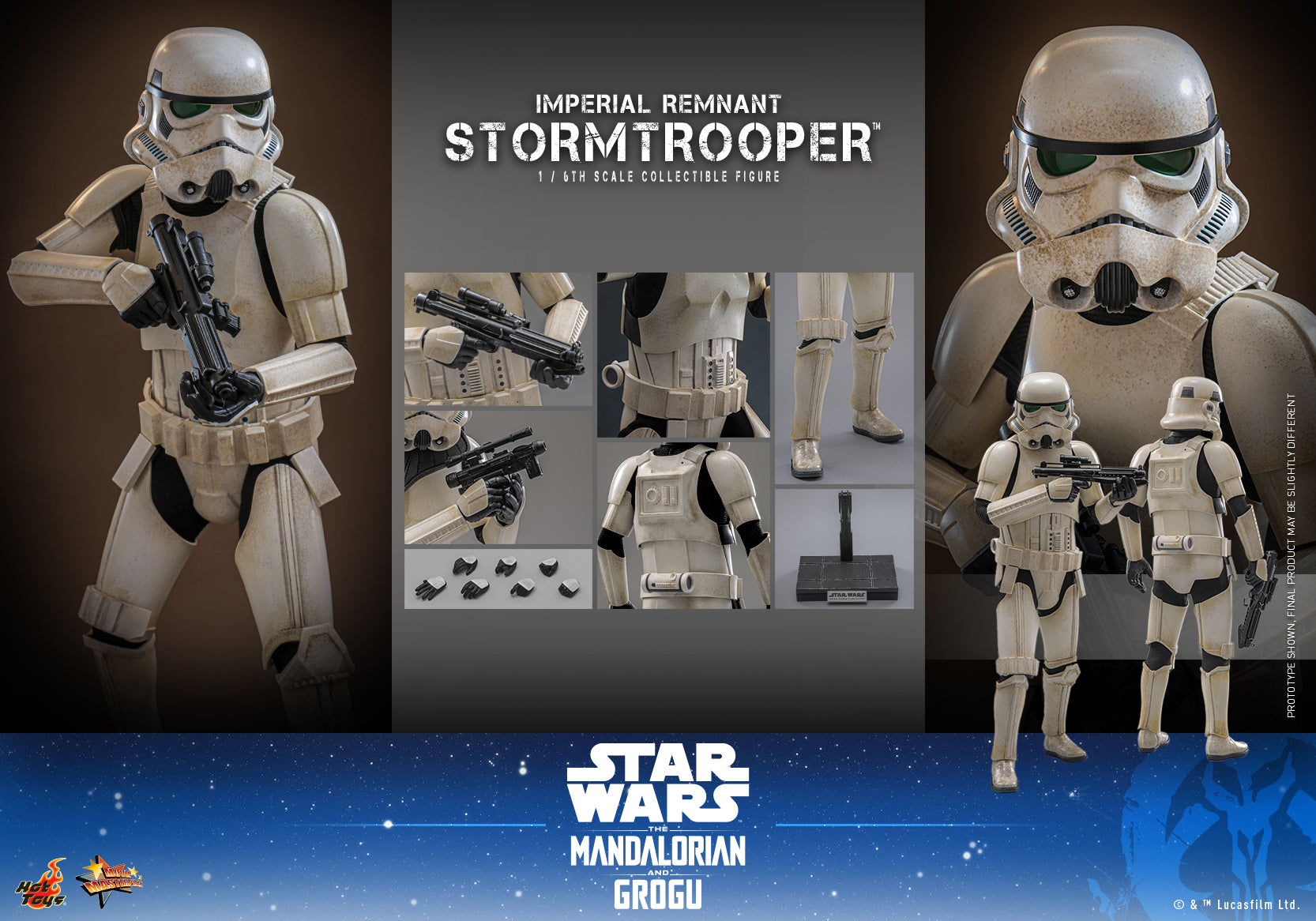 Hottoys Hot Toys 1/6 Scale MMS836 MMS 836 Star Wars The Mandalorian and Grogu - Imperial Remnant Stormtrooper (Collector Edition) Action Figure NEW