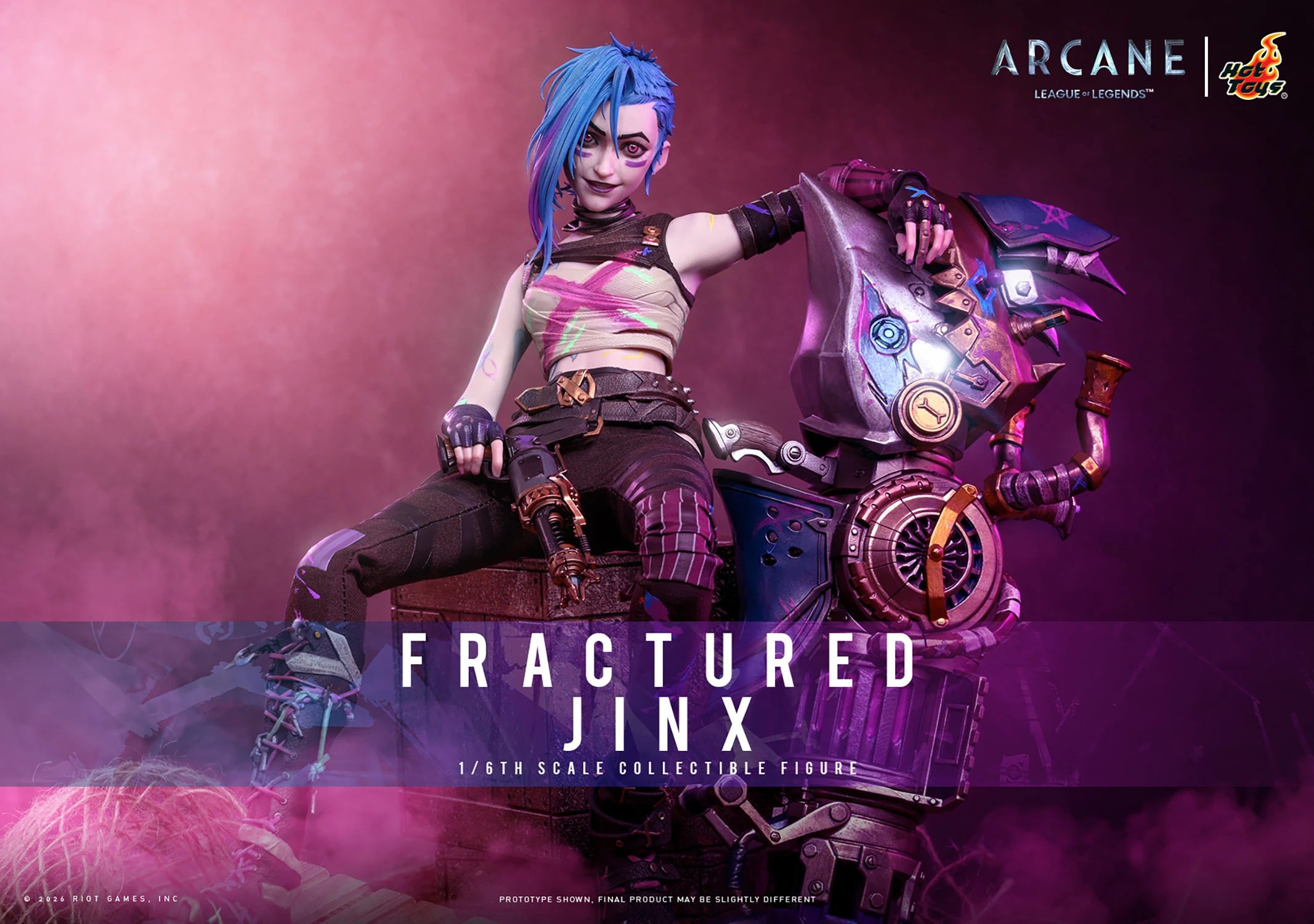 Fractured Jinx Sixth Scale Collectible Figure (Arcane) — Hot Toys