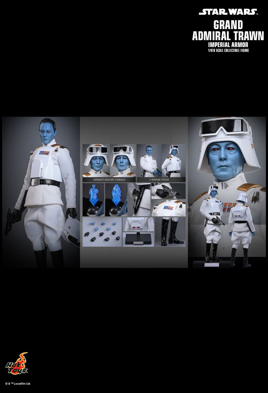 Hottoys Hot Toys 1/6 Scale TMS169 TMS 169 Star Wars: Rebels - Grand Admiral Thrawn (Imperial Armor) Action Figure NEW