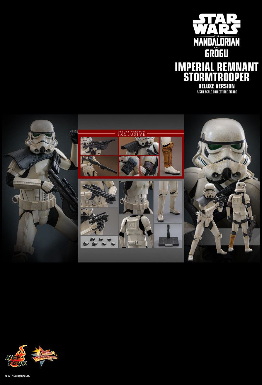 Hottoys Hot Toys 1/6 Scale MMS837 MMS 837 Star Wars The Mandalorian and Grogu - Imperial Remnant Stormtrooper (Deluxe Version) Action Figure NEW