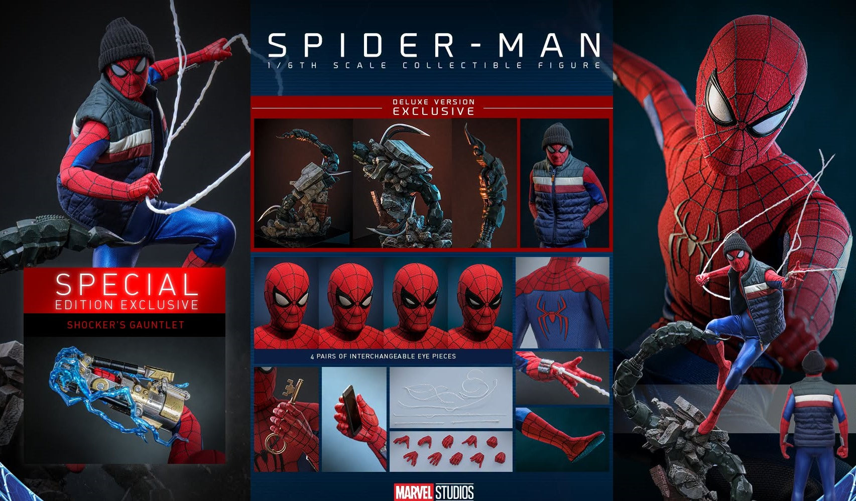 Pre-Order Hot Toys MMS893B Spider-Man: Brand New Day - 1/6th scale Spider-Man Collectible Figure (Deluxe Version) (Special Edition)
