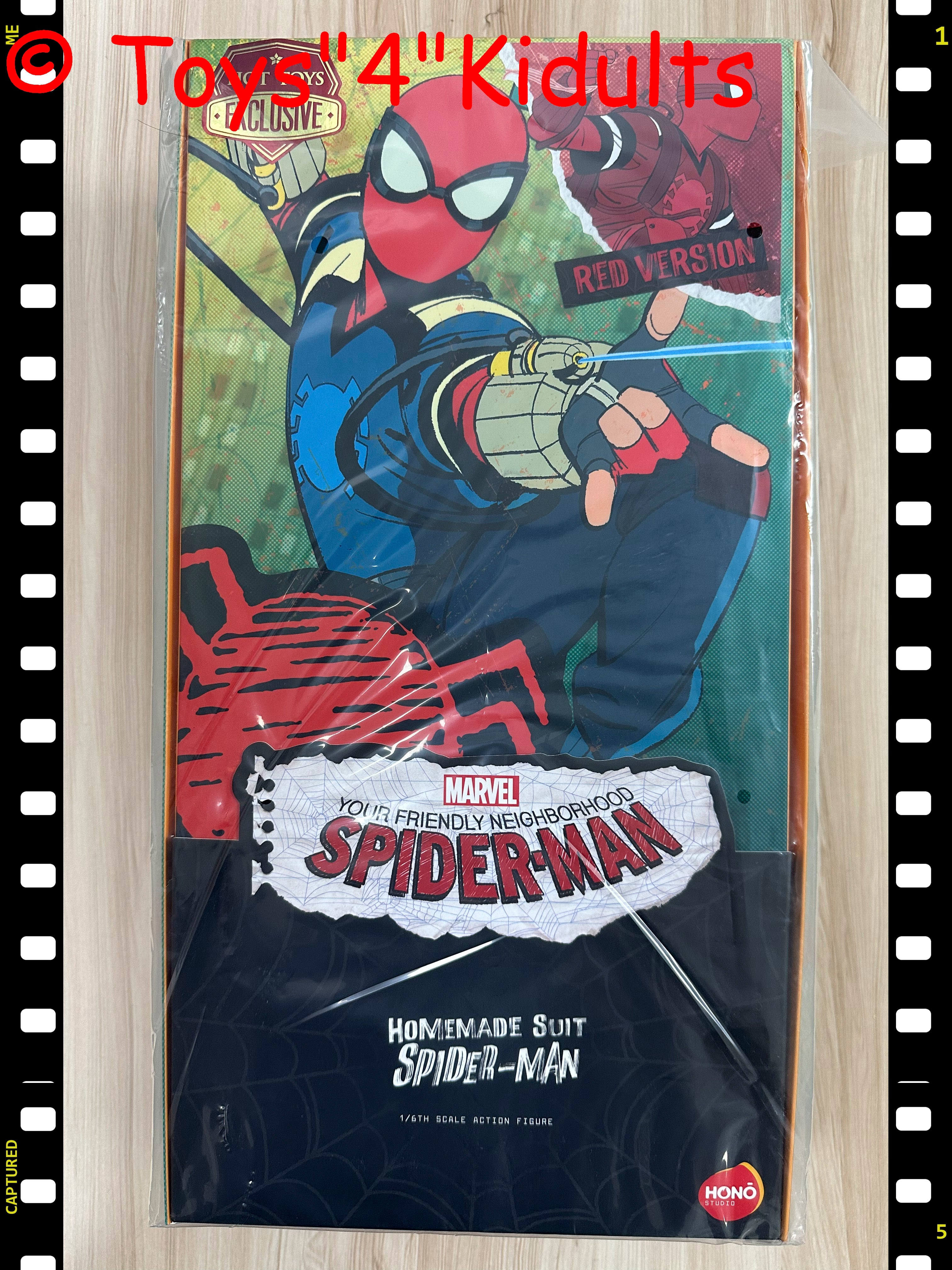 Hottoys Hot Toys Hono Studio 1/6 Scale HS12 HS 12 Your Friendly Neighborhood Spider-Man - Spider-Man (Homemade Suit Red Version) Asia Exclusive Action Figure NEW
