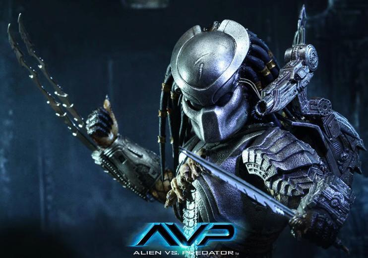 Hot Toys MMS190 Alien vs Predator AVP - 1/6 Scale Scar Predator 2.0 Collectible Figure