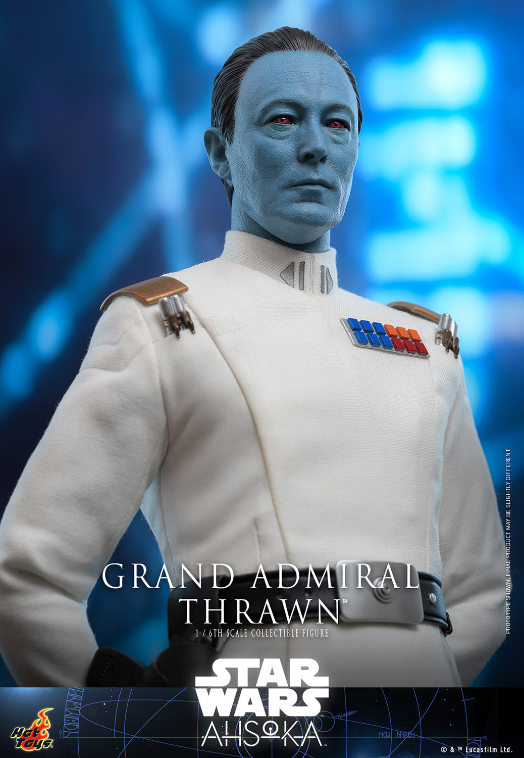 Grand Admiral Thrawn 1/6 Scale Figure by Hot Toys (Display Piece)